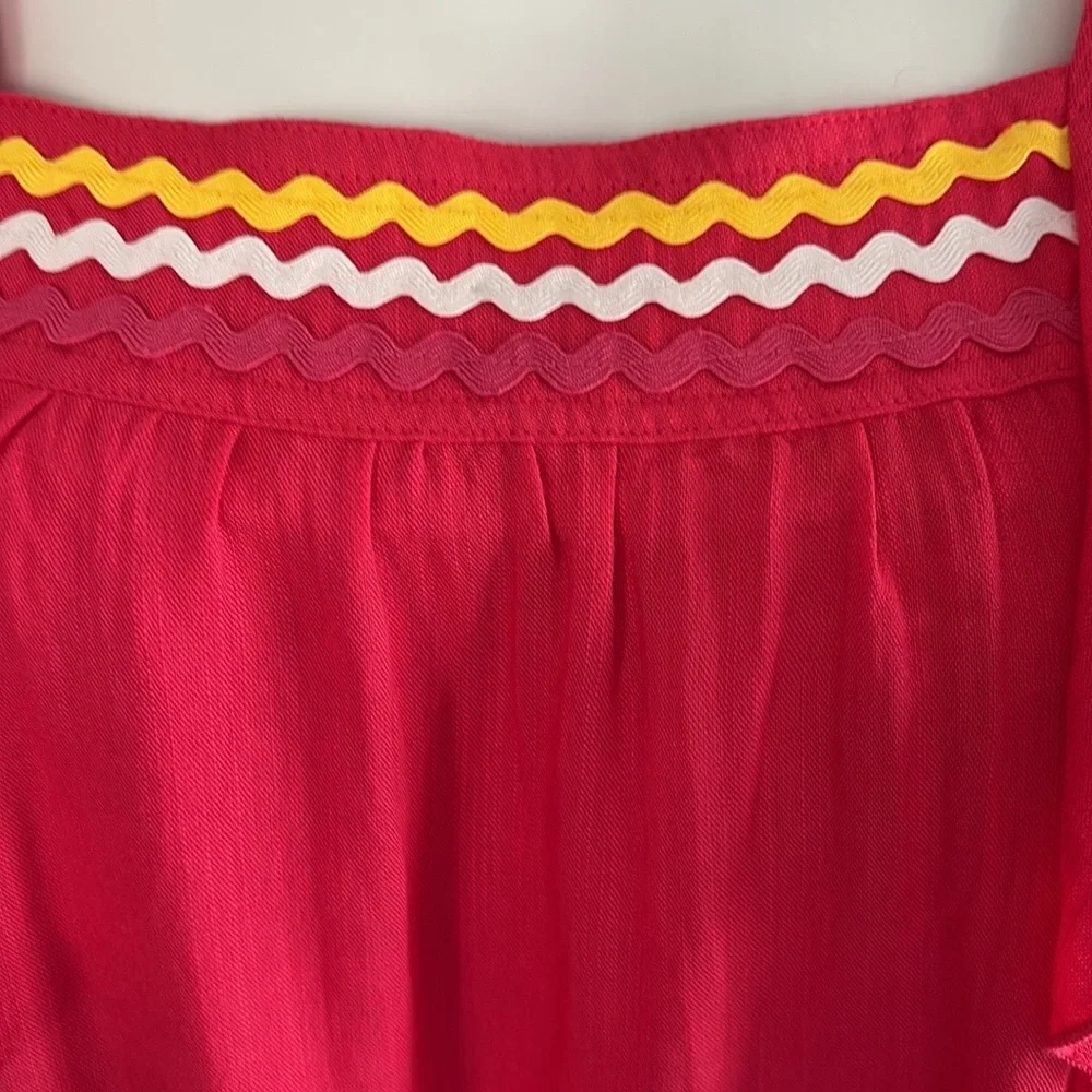 Entro Red Ruffled Dress - Picture 8 of 11